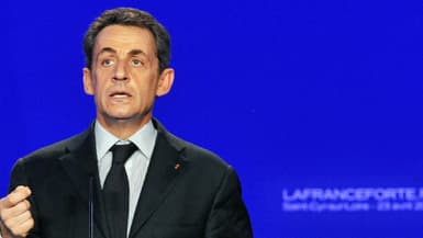 Nicolas Sarkozy pendant la campagne présidentielle de 2012.