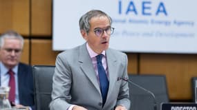 Le directeur général de l'Agence internationale de l'énergie atomique Rafael Grossi à Vienne le 11 avril 2024