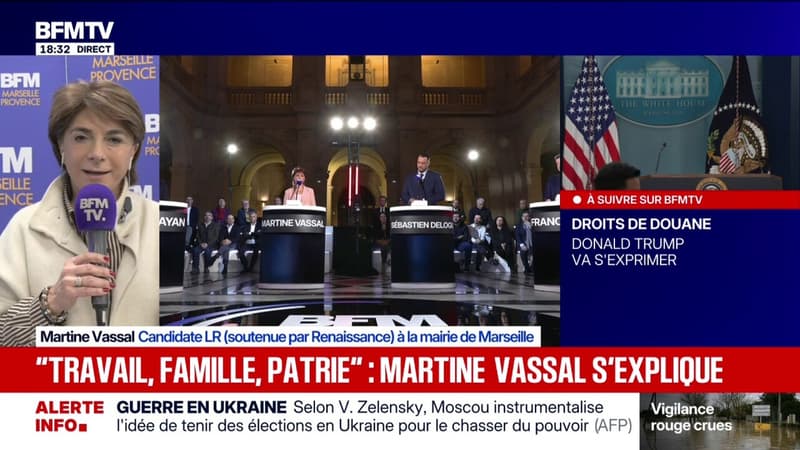 "Je ne suis pas pétainiste, je suis gaulliste": Martine Vassal, candidate LR à la mairie de Marseille, assure recevoir des menaces