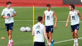 Morata, Llorente et Sarabia, le 15 juin 2021.