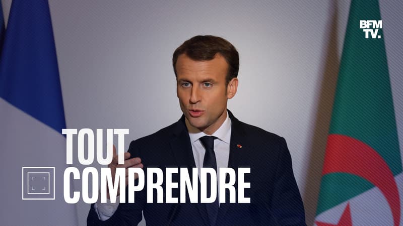 Emmanuel Macron en voyage à Alger, en décembre 2017