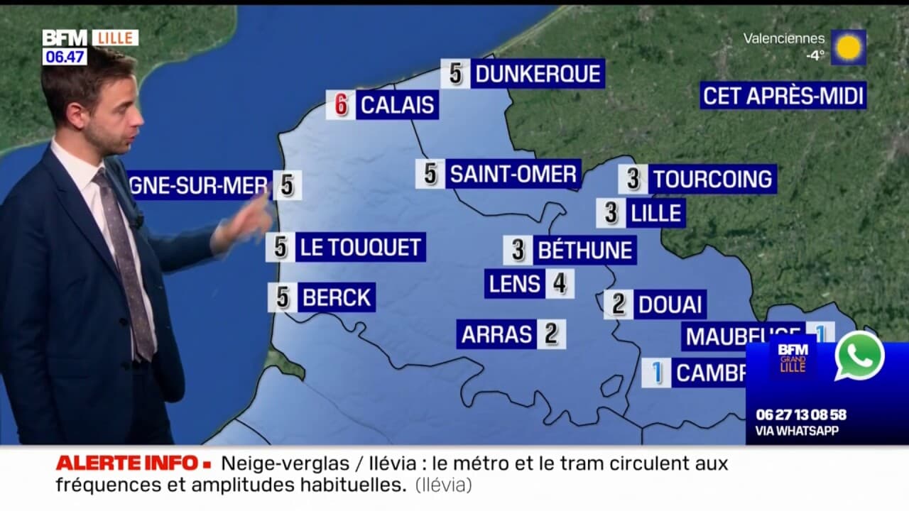 Météo Nord-Pas-de-Calais: retour du soleil ce vendredi, jusqu'à 6°C à ...