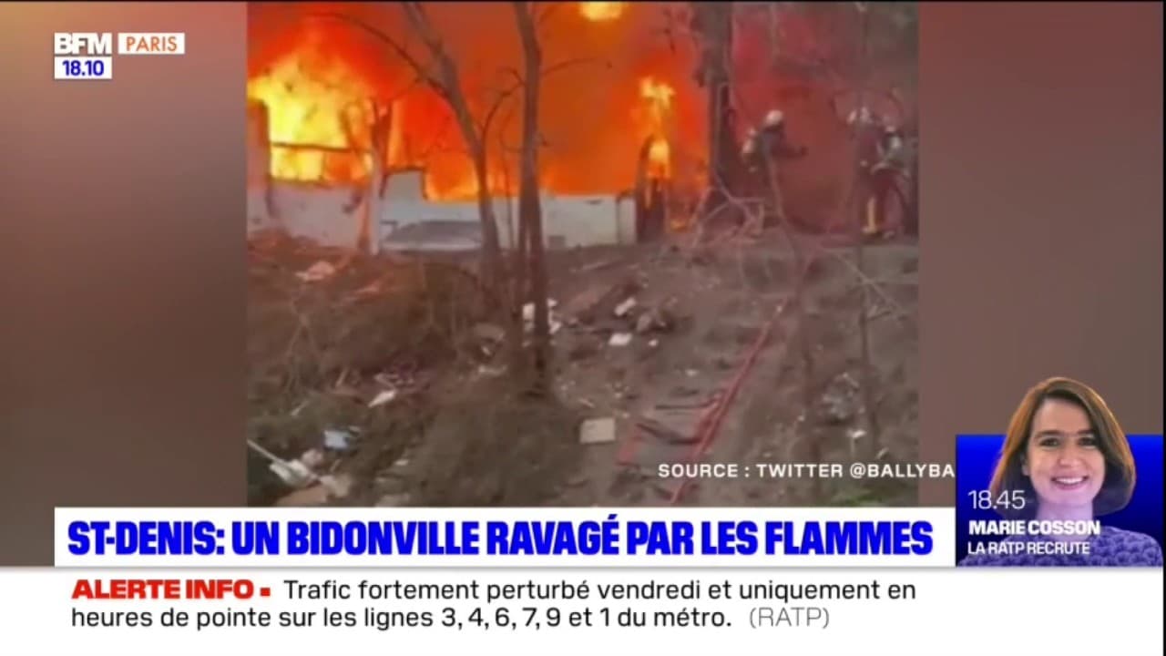 un bidonville ravagé par les flammes un bidonville ravagé par les flammes