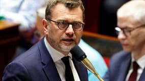 Olivier Klein, ministre délégué à la Ville et au Logement, lors d'une séance de questions au gouvernement à l'Assemblée nationale, le 9 mai 2023 à Paris