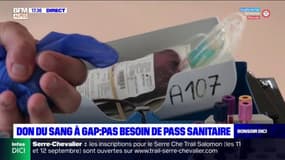 Gap: le pass sanitaire pas nécessaire pour donner son sang