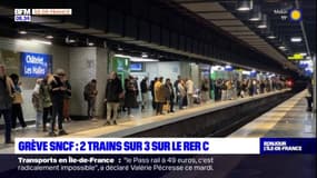 Ile-de-France: deux trains sur trois sur le RER C en raison d'une grève à la SNCF