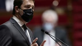 Le président du groupe LREM à l'Assemblée nationale Christophe Castaner, à Paris le 1er avril 2021 (photo d'illustration)
