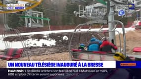 Le Bresse: un nouveau télésiège inauguré dans la station de ski