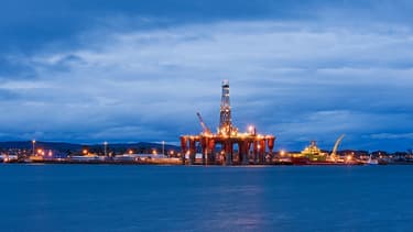 L'incertitude sur le partage de la manne pétrolière (ici une plateforme en Mer du Nord) en cas d'indépendance de l'Ecosse inquiète les marchés.