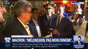Pour Emmanuel Macron, Jean-Luc Mélenchon "n'est pas son ennemi"