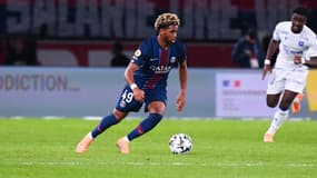 Ibrahim Mbaye avec le PSG contre l'AJ Auxerre, le 27 septembre 2025
