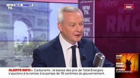 "Une décision juste": Bruno Le Maire se félicite de la décision de Total de baisser le prix des carburants