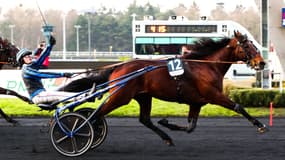Un jockey sur le Grand Prix d'Amérique 2024