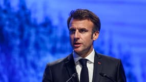Emmanuel Macron le 7 novembre 2022 en Egypte à l'occasion de la COP27.