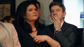 Raquel Garrido et Jean-Luc Mélenchon