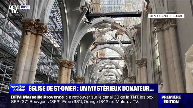 Saint-Omer: un mystérieux donateur verse un million d'euros pour la reconstruction de l'église incendiée en septembre