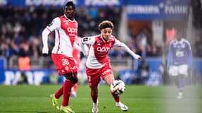 Breel Embolo et Eliesse Ben Seghir avec Monaco le 9 novembre 2024 en Ligue 1