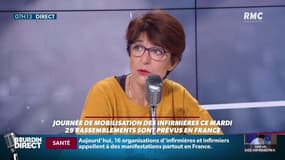Catherine Kirnidis, présidente du SNIIL: "Le matin, les infirmières vont aller assurer leurs soins avant d'aller manifester."