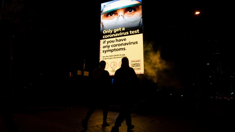 Une campagne pour se faire dépister contre le coronavirus à Londres, le 29 octobre 2020