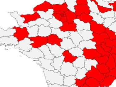 Les 38 nouveaux départements concernés par le couvre-feu à partir de samedi.