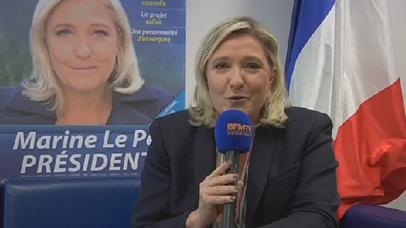 Marine Le Pen, ce lundi soir.