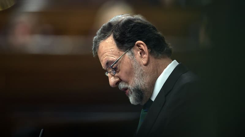 Mariano Rajoy, au Parlement espagnol à Madrid le 31 mai 2018.