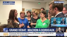 Grand débat: Emmanuel Macron à Bordeaux