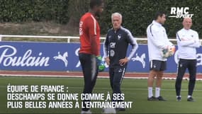 Pompes, but et tacles : Deschamps se donne à l'entraînement des Bleus 