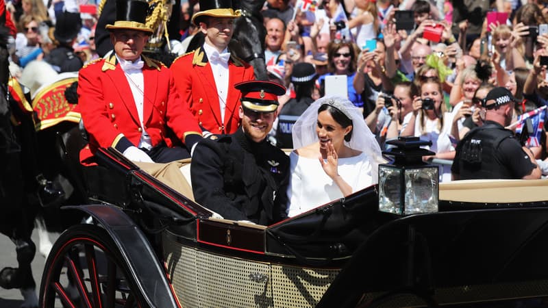 Le prince Harry et Meghan Markle samedi 19 mai à Windsor