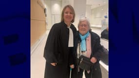 Me Aude Denarnaud et sa grand-mère Odette Pichard.