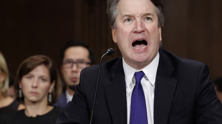 Le juge Brett Kavanaugh ce jeudi devant le Sénat.