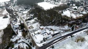 Lussault-sur-Loire sous la neige. 