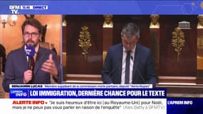 Loi immigration: "Il y a une volonté du gouvernement de courir après la droite dure", selon le député écologiste Benjamin Lucas 
