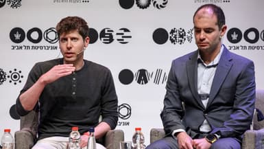 Sam Altman et Ilya Sutskever.