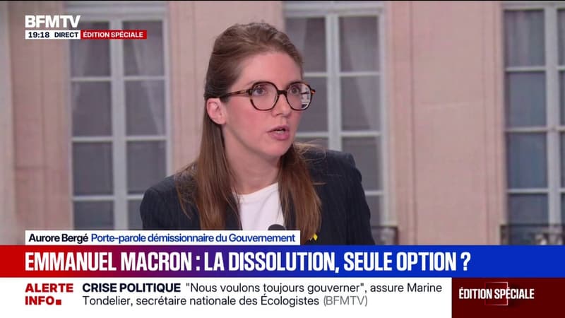 Pour Aurore Bergé, porte-parole démissionnaire du gouvernement, 