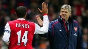 Arsène Wenger et Thierry Henry