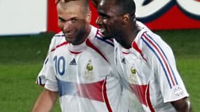 Zinedine Zidane et Patrick Vieira