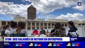 Lyon: des salariés de retour en entreprise