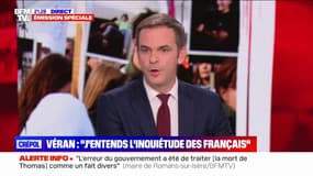 Olivier Véran sur l'insécurité: "J'entends l'inquiétude des Français qui me disent qu'ils ont peur que nos institutions ne suffisent pas à régler les problèmes"