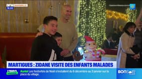 Martigues : Zidane rend visite à des enfants malades 