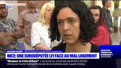 Nice: l’eurodéputée Manon Aubry s’attaque au mal-logement 