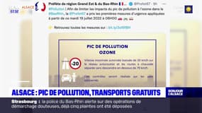 Alsace: un pic de pollution à l'ozone est attendu ce mardi, certains transports gratuits