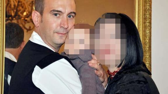 David Haines avec sa femme et sa fille, aujourd'hui âgée de 4 ans.