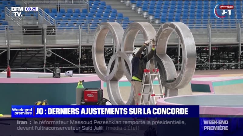 JO de Paris 2024: derniers ajustements pour le parc urbain de la place de la Concorde