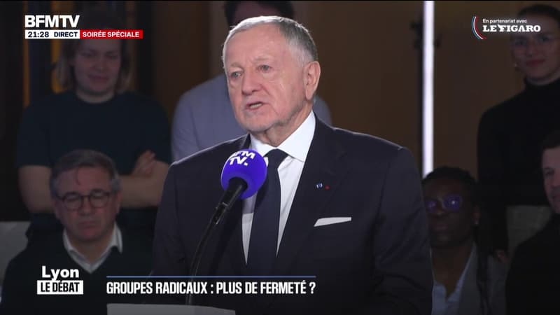 Jean-Michel Aulas (Cœur Lyonnais), ancien président de l'OL, et candidat à la mairie de Lyon, affirme "qu'il n'y a eu aucun laxisme" lors de son mandat avec l'équipe sportive