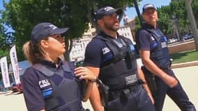 Une patrouille de police municipale, équipée d'une caméra GoPro, la semaine dernière.