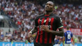 Rafael Leao buteur dans le derby de Milan, le 3 septembre 2022