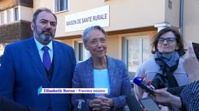 Elisabeth Borne, le 7 avril 2023 à Rodez