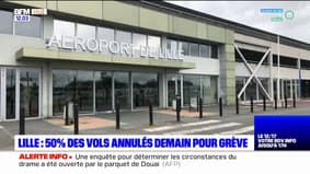 Aéroport de Lille: 50% des vols annulés vendredi en raison d'une grève des contrôleurs aériens