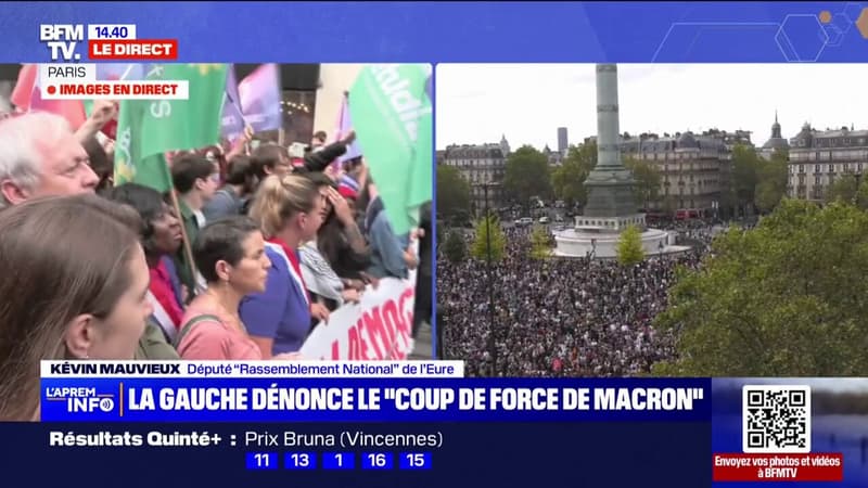 Mobilisation contre Michel Barnier: Kévin Mauvieux (RN) 